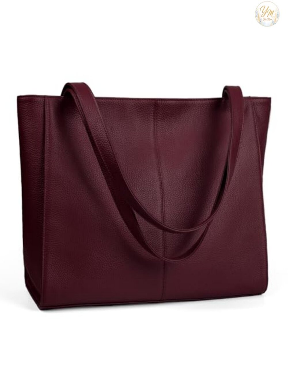 Genuine Leather Tote Bag for Women Work Travel Laptop Purse Handbag